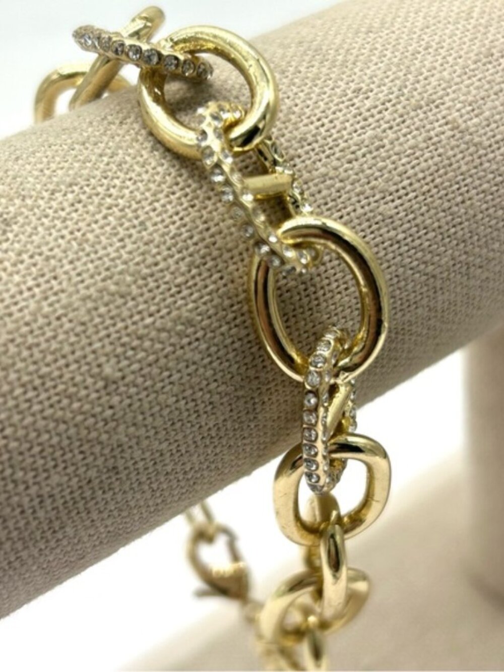 J. Crew Pave and Gold Link Bracelet NWT